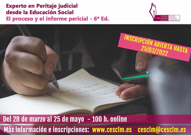 Experto en Peritaje Judicial desde la Educación Social CESCLM 6ª ed.